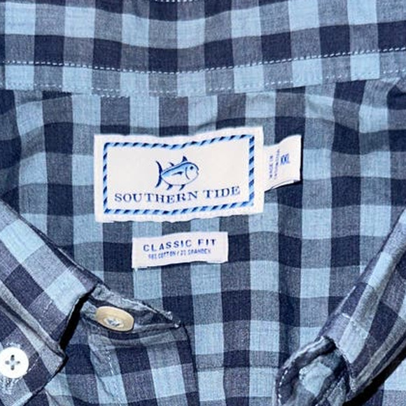 Southern Tide Men's Long‎ Sleeve Plaid Button Down Size: XXL - Picture 5 of 5